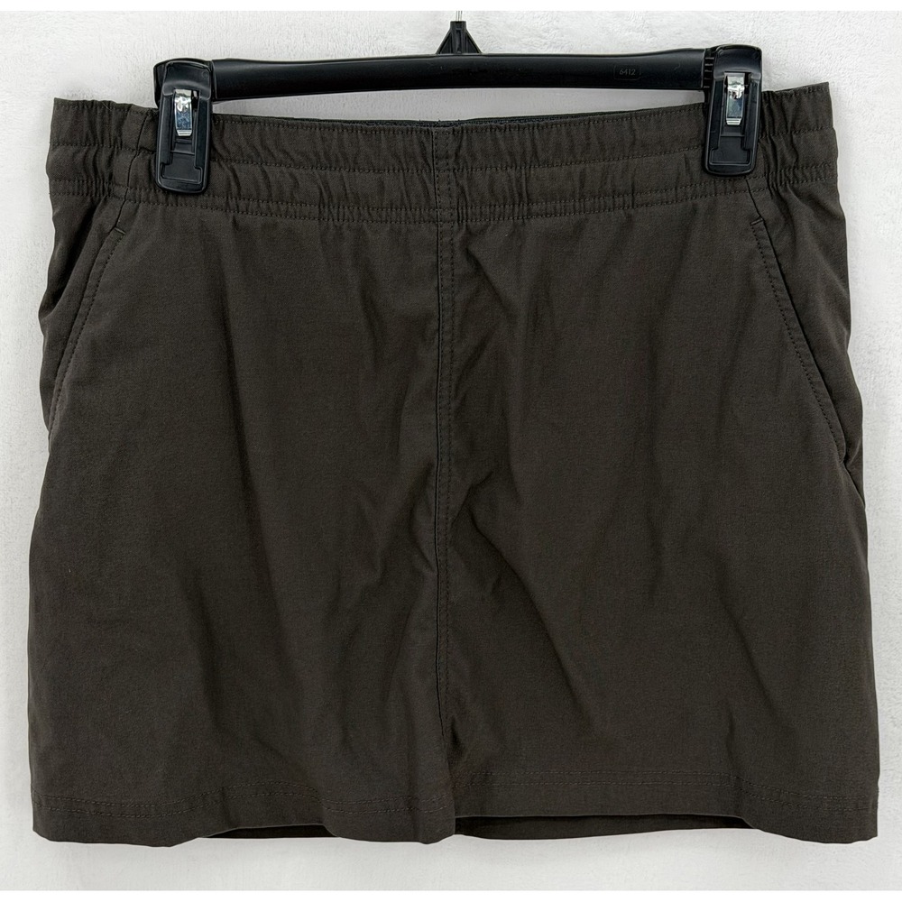 Prana Skort Womens Medium Green Gray Outdoors Athletic Hiking Sporty Granola
